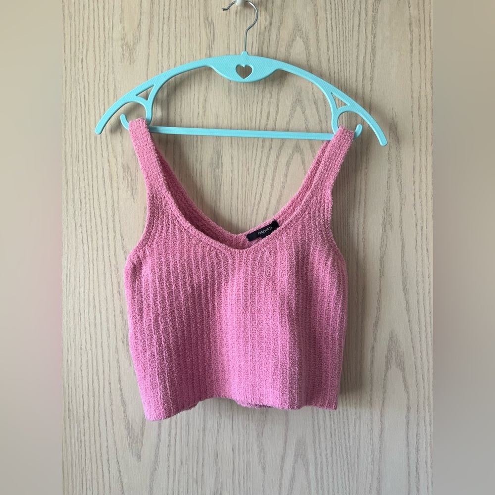 Forever 21 Pink Sweater Crop Top
